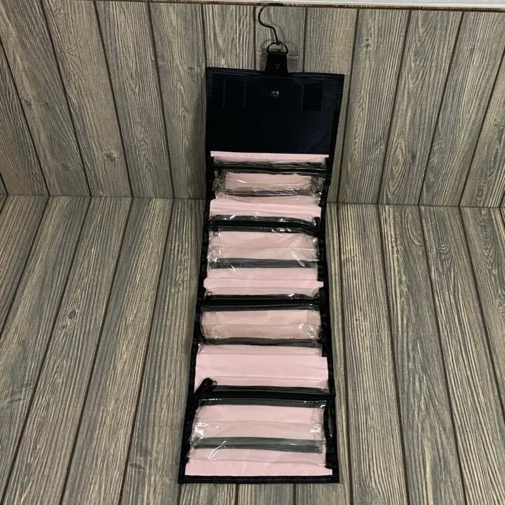 Mary Kay Makeup Cosmetic Travel Roll Up Hanging‎ Toiletry Bag Pockets NEW Travel
